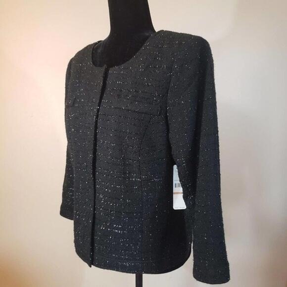 NWT Laundry Shelli Segal sparkle blazer jacket 12 (P7 - Picture 1 of 7
